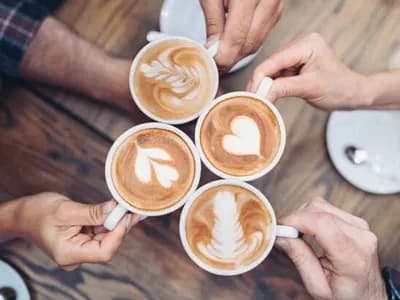 4 kopjes koffie